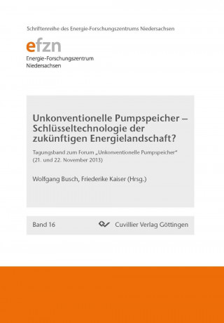 Livre Unkonventionelle Pumpspeicher ? Schlüsseltechnologie der zukünftigen Energielandschaft? (Band 16). Tagungsband zum Forum ?Unkonventionelle Pumpspeiche Friederike Kaiser