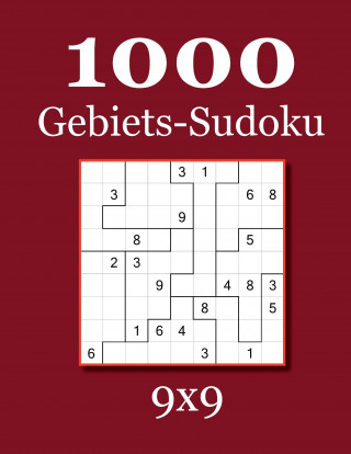 Kniha 1000 Gebiets-Sudoku 9x9 David Badger