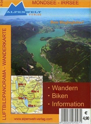 Materiale tipărite Mondsee - Irrsee Luftbildpanorama - Wanderkarte 
