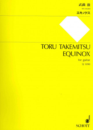 Kniha Equinox: For Guitar Toru Takemitsu