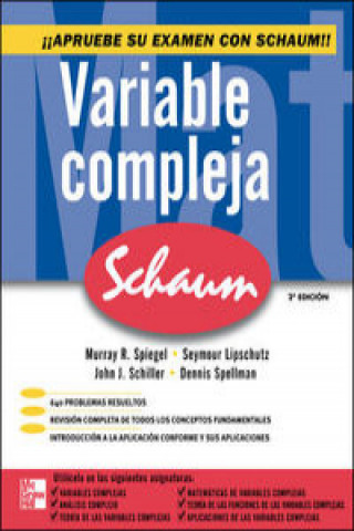 Buch VARIABLE COMPLEJA SERIE SCHAUM SPIEGEL