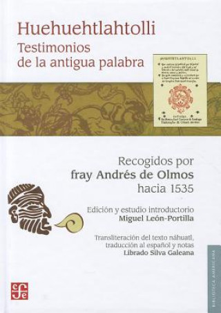 Kniha Huehuehtlahtolli: Testimonios de la Antigua Palabra Miguel Leon-Portilla