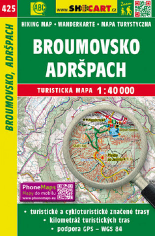 Tiskovina Broumovsko Adršpach 1:40 000 