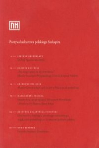 Könyv Poetyka kulturowa Polskiego Szekspira 