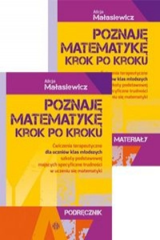 Kniha Poznaje matematyke Krok po kroku Podrecznik + Teczka Małasiewicz Alicja
