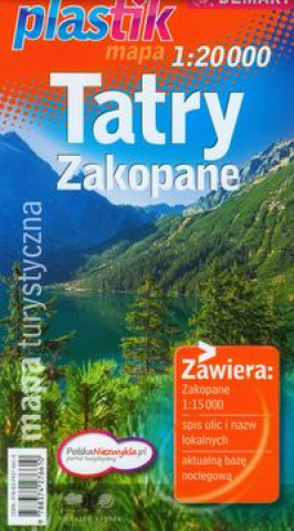 Tiskovina Tatry Zakopane mapa turystyczna 