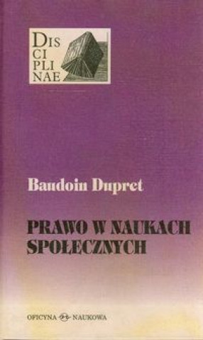 Libro Prawo w naukach spolecznych Baudoin Dupret