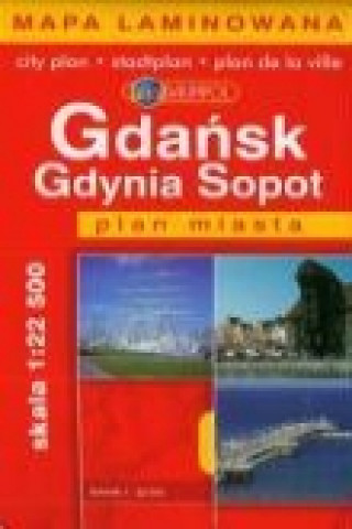 Tiskovina Gdansk Gdynia Sopot Plan miasta 1: 22 500 