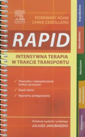 Carte RAPID Intensywna terapia w trakcie transportu Rosemary Adam