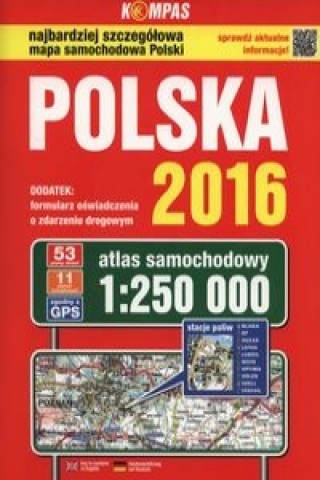 Carte Polska 2016 Atlas samochodowy 1:250 000 