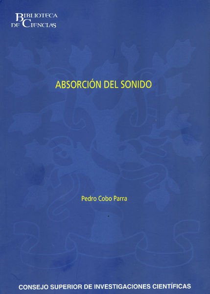 Knjiga Absorción del sonido Pedro Cobo Parra