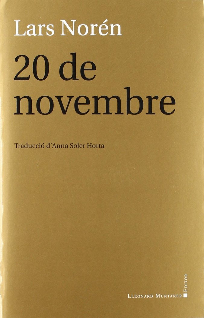 Book 20 de novembre Lars Norén