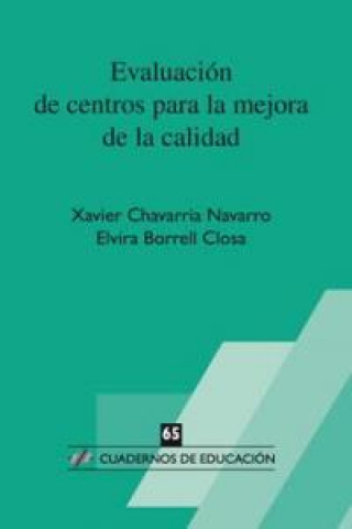 Kniha Evaluación de centros para la mejora de la calidad 