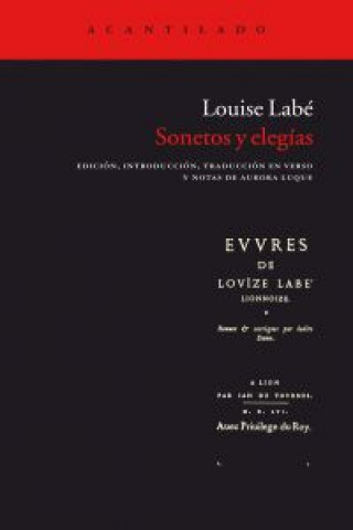 Carte Sonetos y elegías Louise Labé