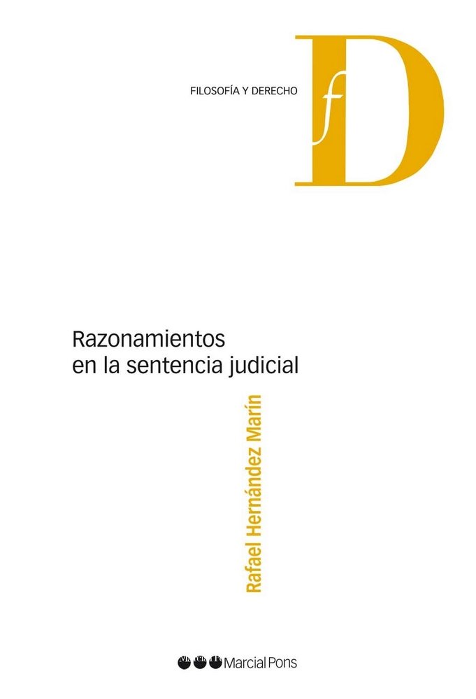 Kniha Razonamientos en la sentencia judicial Rafael Hernández Marín