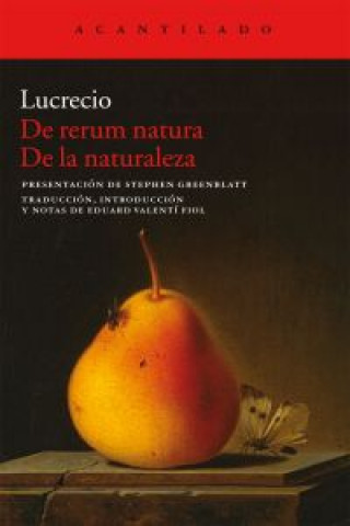 Book De rerum natura = De la naturaleza Tito Lucrecio Caro