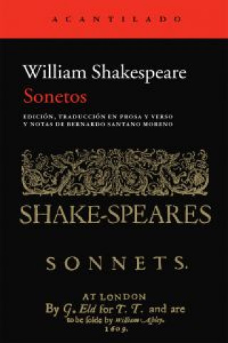 Książka Sonetos William Shakespeare