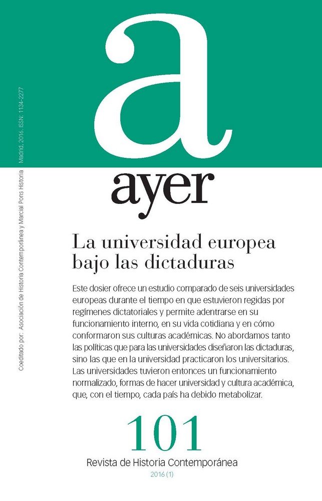 Libro La universidad europea bajo las dictaduras 