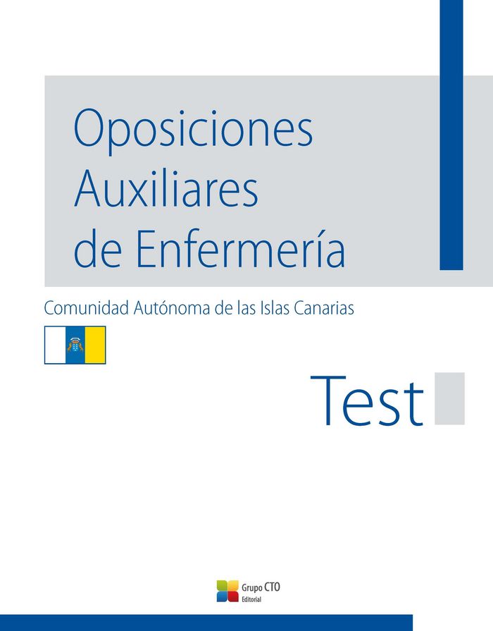 Knjiga Auxiliar de Enfermería, Canarias. Test 