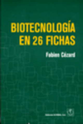 Carte Biotecnología en 26 fichas Fabien Cézard