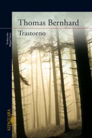 Kniha Trastorno Thomas Bernhard