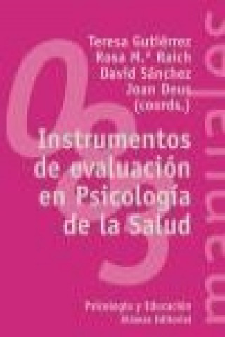 Carte Instrumentos de evaluación en psicología de la salud Rosa . . . [et al. ] Gutiérrez Rosado
