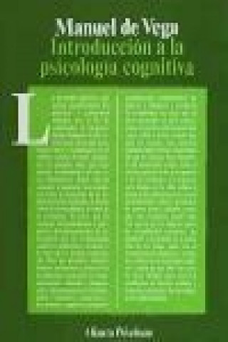 Carte Introducción a la psicología cognitiva Manuel de Vega