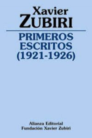 Libro Primeros escritos (1921-1926) Xavier Zubiri