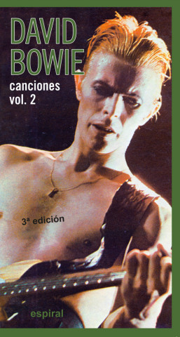 Kniha Canciones de David Bowie, vol. II DAVID BOWIE