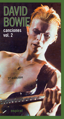 Knjiga Canciones de David Bowie, vol. II DAVID BOWIE