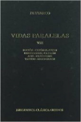 Kniha Vidas paralelas VIII Plutarco