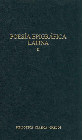 Kniha POESÍA EPIGRÁFICA LATINA. Vol. II 