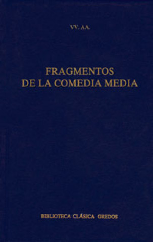 Книга Fragmentos de la comedia media 