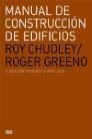 Kniha Manual de construcción de edificios Roy Chudley