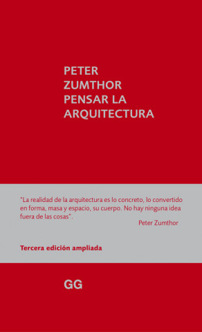 Βιβλίο Pensar la arquitectura Peter Zumthor