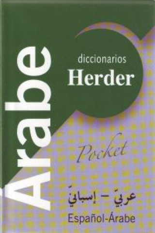 Kniha Diccionario pocket Herder árabe Ignacio Ferrando