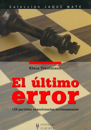 Knjiga El último error Klaus Trautmann