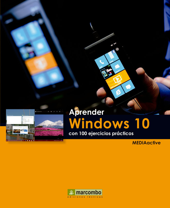 Kniha Aprender Windows 10 con 100 ejercicios prácticas 