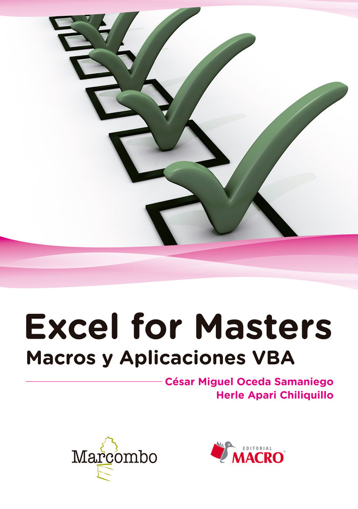 Kniha Excel for Masters . Macros y Aplicaciones VBA 