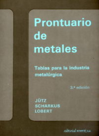 Książka Prontuario de metales : unidades SI H. Jutz