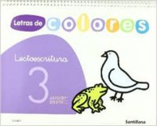 Kniha Letras de colores: Lectoescritura 3 (pauta) 
