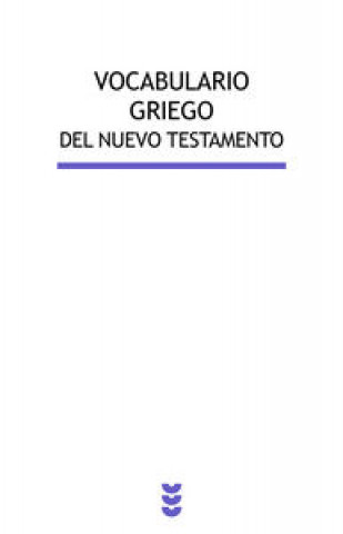 Carte Vocabulario griego del Nuevo Testamento 