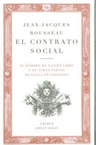 Kniha El contrato social Jean-Jacques Rousseau