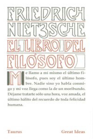 Livre El libro del filósofo Friedrich Nietzsche