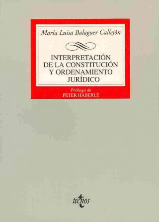 Książka Interpretación de la constitución y ordenamiento jurídico María Luisa Balaguer Callejón