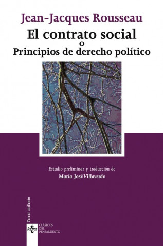 Kniha El contrato social o principios de derecho político Jean-Jacques Rousseau