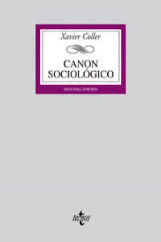 Kniha Canon sociológico Francesc Xavier Coller Porta