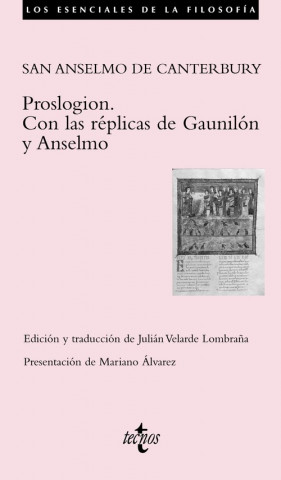 Libro Proslogion SAN ANSELMO DE CANTERBURY