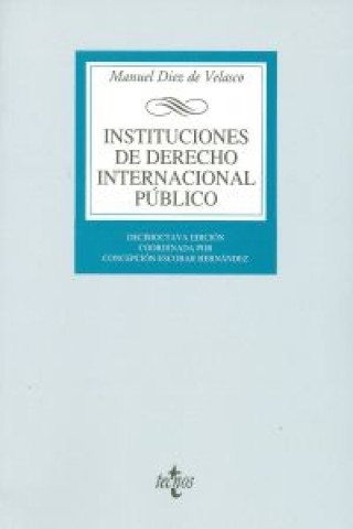 Kniha Instituciones de derecho internacional público Manuel Díez de Velasco Vallejo