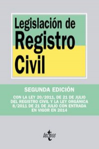 Knjiga Legislación de registro civil 